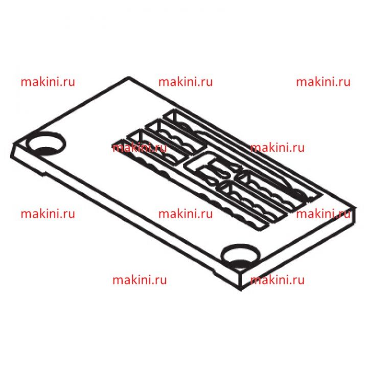 14-744 игольная пластина Kwokhing двухигольная 4.8 мм