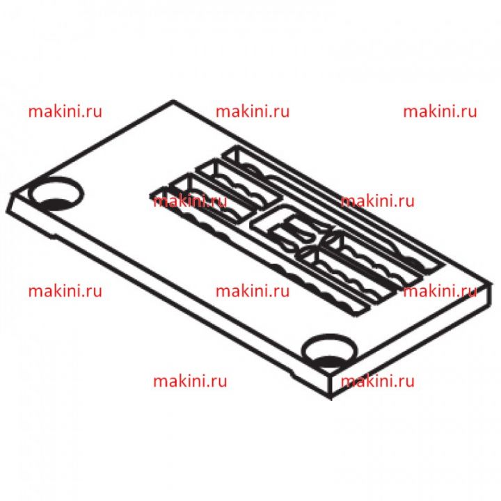 14-819 игольная пластина Kwokhing трехигольная 6.4 мм