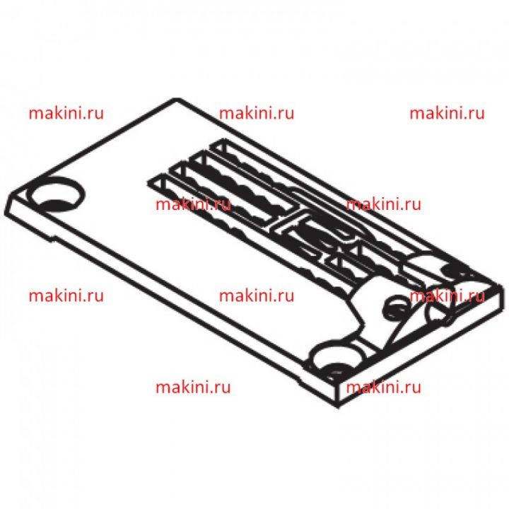 14-819C игольная пластина Kwokhing трехигольная 6.4 мм