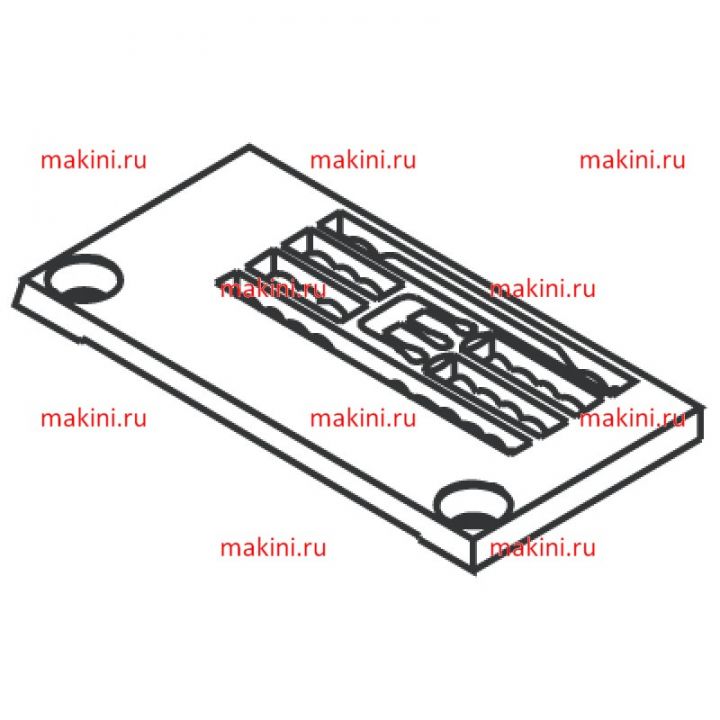 257000B40 игольная пластина Kwokhing двухигольная