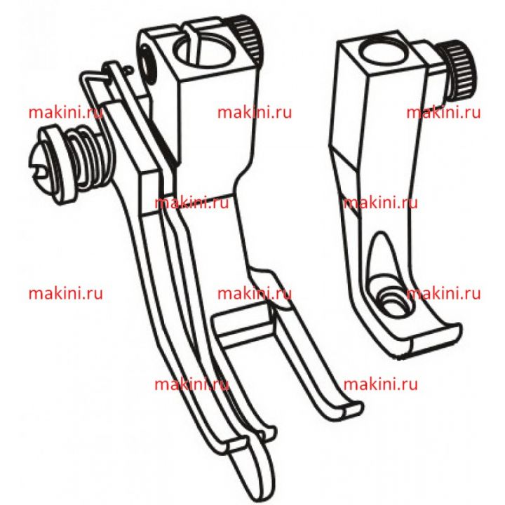 GL1525-4 направляющая лапка Kwokhing 4 мм