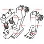 GL1525H-9 направляющая лапка Kwokhing 9 мм