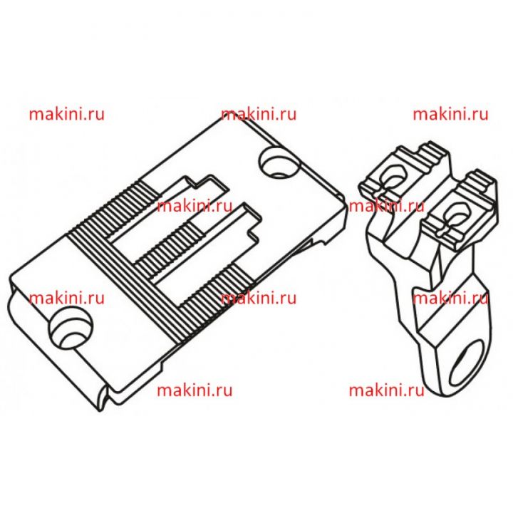 KH1296-NP/FD-8 Kwokhing игольная пластина и транспортер 8 мм
