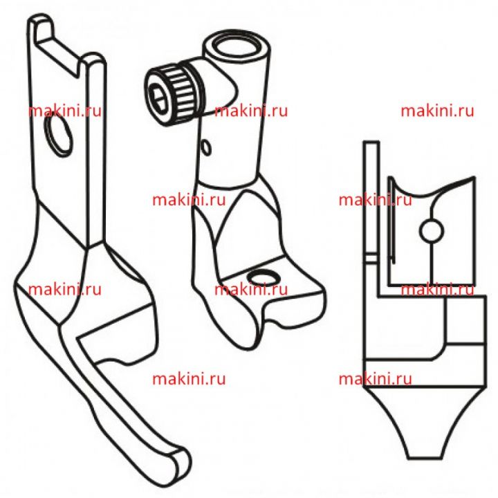 KH335PL -9мм комплект лапок Kwokhing