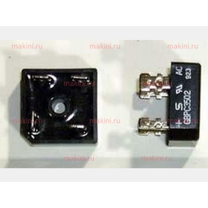 67823001 RECT, BRIDGE 35A 2 0 0V .25 FASTON TABS