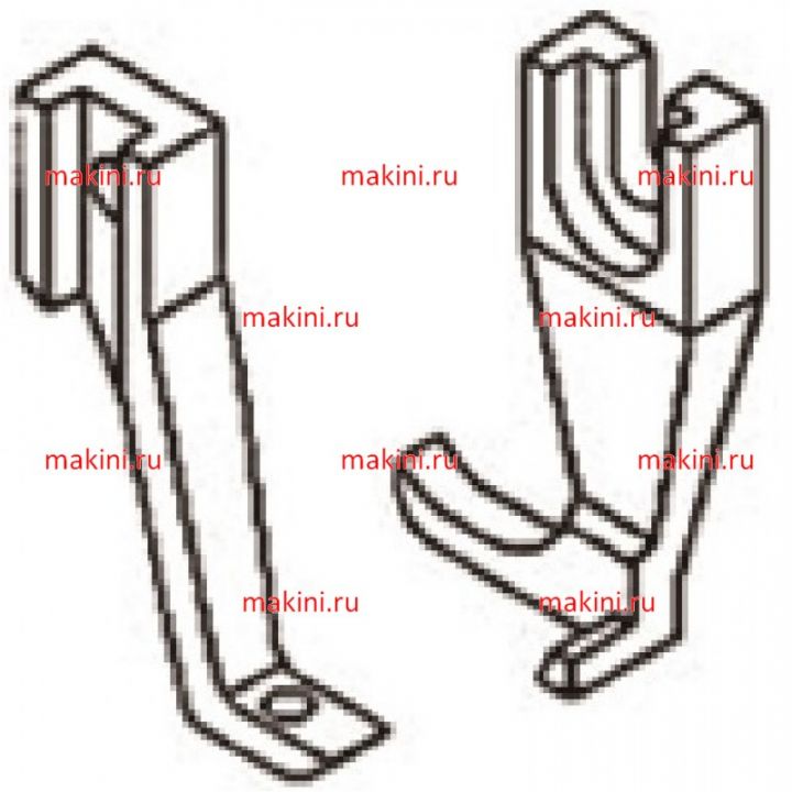 U192T прижимная лапка + U193T транспортирующая лапка Kwokhing